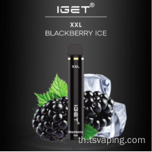 ขายคุณภาพดีที่สุด iget xxl 1800puffs บุหรี่อิเล็กทรอนิกส์